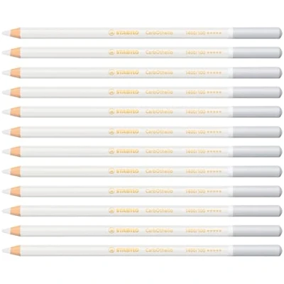 Abbildung von Pastellkreidestift STABILO CarbOthello 12er Pack titanweiß