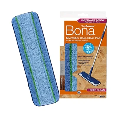 Abbildung von Bona Wischmopp Bezug, Bodentuch, Mikrofaser Deep Clean Pad mit PowerLoop® Technologie