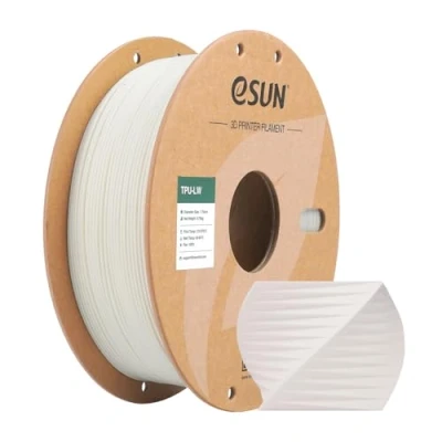 Abbildung von eSUN Light Weight TPU Filament 1.75mm, 3D Drucker LW, Maßgenauigkeit +/ 0.05mm, 0.75KG Spule schäumendes Material für Modelldruck, Weiß