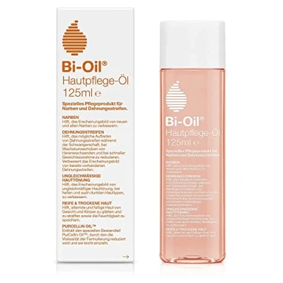 Abbildung von Bi Oil Hautpflege Öl Spezielles Hautpflegeprodukt Hilft bei Dehnungsstreifen und Narben trockener Haut ungleichmäßiger Hauttönung 125 ml