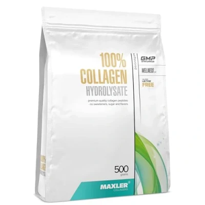 Abbildung von Maxler Collagen Pulver Hydrolysate aus Weidehaltung Geschmacksneutrales Eiweisspulver Reines Premium Kollagen Hydrolysat Peptide 50 Protionen 500g