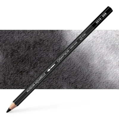 Abbildung von Caran d&#039;Ache Museum Aquarelle Bleistift 3510.009/ NR 009 BLACK/SCHWARZ FSC (1 Stück/ (Pack of 1)