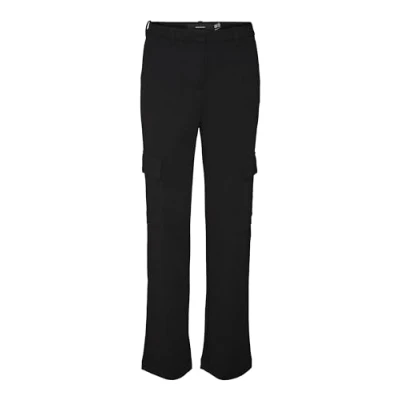 Abbildung von VERO MODA Damen VMZAMIRA MR Straight Cargo Pant GA NOOS Hose, Black, XL/34
