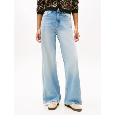 Abbildung von Tommy Jeans Weite »Claire High Rise«, mit Logo Badge