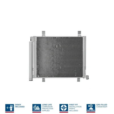 Abbildung von NISSENS 940254 Klimakondensator mit Trockner Aluminium 447 R 134a VOLKSWAGEN: up! Hatchback, SKODA: Citigo