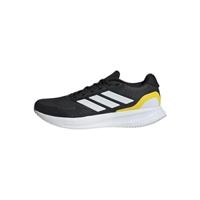 Abbildung von adidas Herren RUNFALCON 5 Running Shoes Laufschuhe, Core Black/Cloud White/Yellow, 44 EU