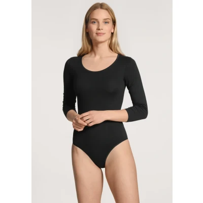 Abbildung von CALIDA Natural Comfort Body, 3/4 Arm Damen, mit DREI Druckknöpfen zu öffnen