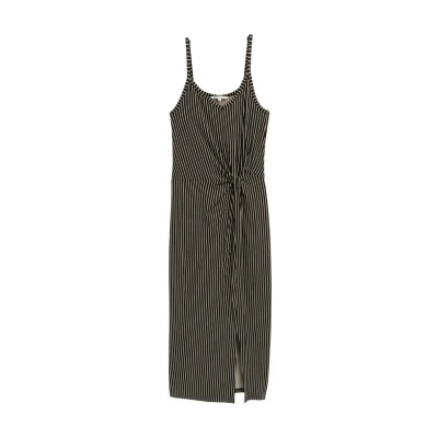 Abbildung von TOM Tailor Denim MIDITRÄGER MIT Twistdetail Etuikleid, Damen, Größe: XS, Black beige stripe