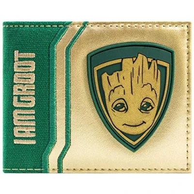 Abbildung von FVLFIL Guardians of The Galaxy Vol. 2 Baby Ich Bin Groot Gold Portemonnaie Geldbörse