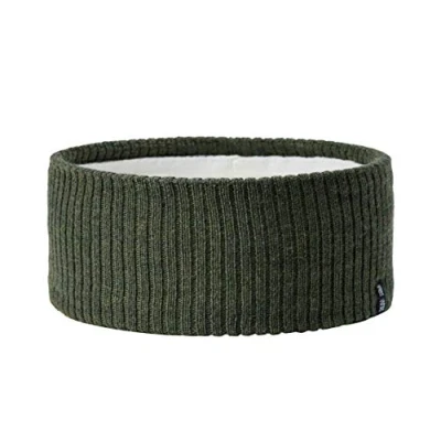 Abbildung von Enter the Complex® Stirnband für Damen und Herren aus 100% Merino Wolle, Winter Kopfband, weich stylish, Unisex, Olive