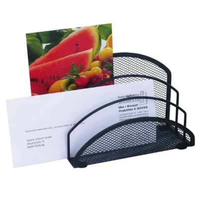 Abbildung von Wedo 65301 Briefständer Office (3 Fächer, Drahtmetall) schwarz, 18 x 8,5 12,5 cm
