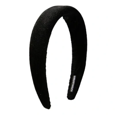 Abbildung von Alpenflüstern Trachten Haarreif Babycord Damen Haarschmuck, Haarband rutschfest fürs Dirndl (schwarz) ADV151