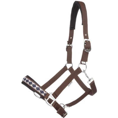 Abbildung von Kavalkade Perlon Halfter Classic Braun Warmblut