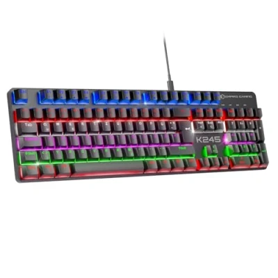 Abbildung von EMPIRE Gaming Neu 2024 K245 Kabelgebundene Wired Mechanische Tastatur Schalter MX Rot (DE QWERTZ) Typ C für PC/PS4/PS5/Xbox RGB 24 Effekte 105 Tasten N Key Rollover (NKRO)