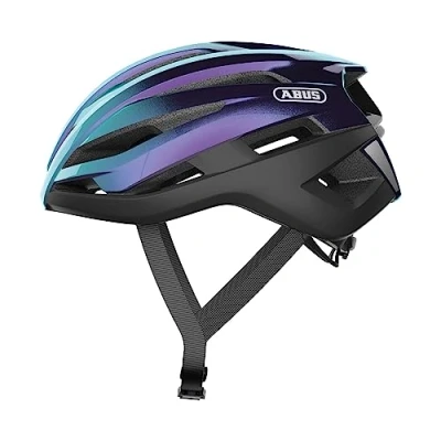 Abbildung von ABUS Rennradhelm StormChaser Leichter und komfortabler Fahrradhelm für professionellen Radsport Damen Herren Lila/Blau, Größe XL
