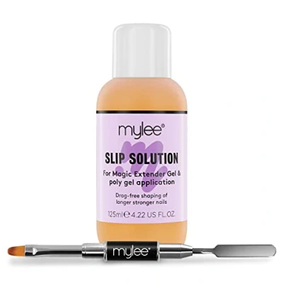 Abbildung von Mylee Polymer Gel Builder Nagelkit Rutschlösung 125ml &amp; Tool mit zwei Enden, UV/LED Nagelspitzen Extensions