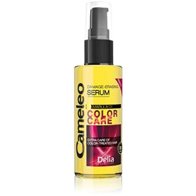 Abbildung von Cameleo Marula Öl Haarserum Farbpflege Aufbauserum für geschädigtes, trockenes, gebleichtes Haar nasses &amp; trockenes ohne Ausspülen Parabenfrei 55ml