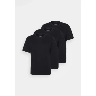 Abbildung von Jack &amp; Jones Jacunder TEE CREW NECK 3 PACK Unterhemd/shirt, Herren, Größe: Small, Black