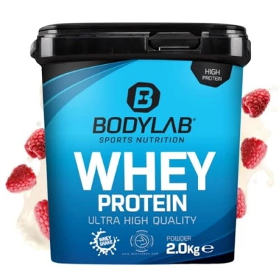 Abbildung von Bodylab24 Whey Protein Pulver, Himbeer Joghurt, 2kg