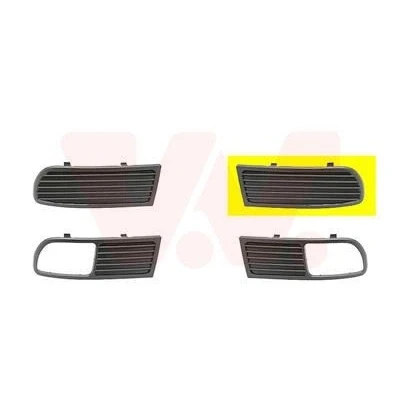 Abbildung von VAN WEZEL 4913591 Lüftungsgitter vorne links SEAT: Córdoba I Saloon, Ibiza 2
