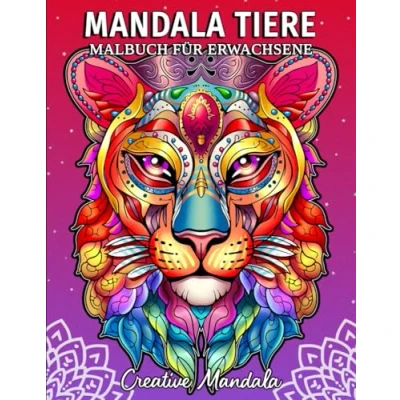 Abbildung von Mandala Tiere: Ein Malbuch für Erwachsene mit wunderschönen Tieren im Stil