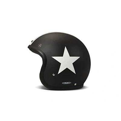 Abbildung von DMD Herren Jet Vintage Motorradhelm, schwarz, S