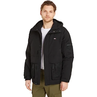Abbildung von Tommy Jeans TECH Jacket Winterjacke, Herren, Größe: Medium, Black