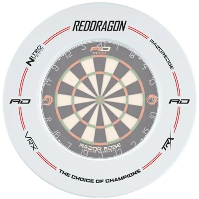 Abbildung von RED DRAGON Weiß Dartboard Einfassung
