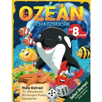 Abbildung von Ozean Meerestiere Schatzsuche Unterwasserwelt Kindergeburtstag ab 8 Jahren: Taucht ein in die Tiefen des Ozeans und erlebt eine spannende ... (Papierschmuck). (Bravo Schatzsuche)