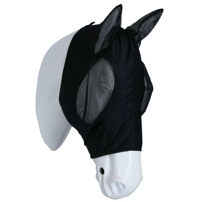 Abbildung von Harry&#039;s Horse Fliegenmaske SkinFit mit Ohren Schwarz L