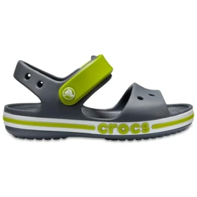 Abbildung von Crocs Unisex Kinder Bayaband Sandal K Freizeit Flip Flops Sportwear, Charcoal, 20/21 EU