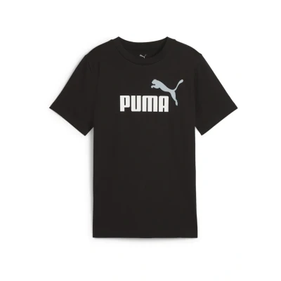 Abbildung von Puma Color LOGO Tshirt print für Kinder, Größe: 128, Black