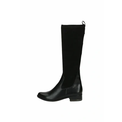 Abbildung von CAPRICE Damen Hohe Stiefel mit Absatz Runde Spitze Blockabsatz, Schwarz (Black Comb), 38.5 EU