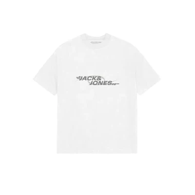 Abbildung von Jack &amp; Jones Jcotarmac Print TEE CREW NECK Tshirt print, Herren, Größe: XXL, Bright white