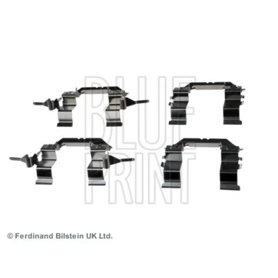 Abbildung von BLUE PRINT ADN148603 Zubehörsatz, Scheibenbremsbelag Vorderachse Scheibenbremse NISSAN: Qashqai / Qashqai+2 I, NP300 Navara Platform Chassis