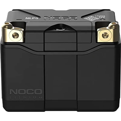 Abbildung von NOCO Lithium NLP5, 250A Powersports Batterie, 12V 2Ah Litium Ionen Batterie für Motorräder, Quads, UTVs, Jet Skis, Roller, Schneemobile und Rasenmäher