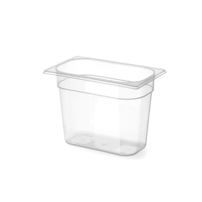 Abbildung von HENDI GN Behälter 1/4 Polypropylen 200 mm Füllmenge: 5,5 l PP Kunststoff 40 bis +80 C, Gastronormbehälter