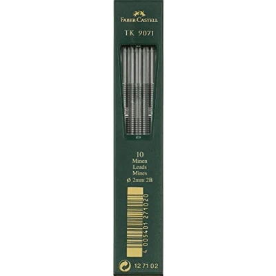 Abbildung von FABER CASTELL 127102 10 Fallminen TK 9071, Minenstärke: 2,0 mm, Härtegrad: 2B