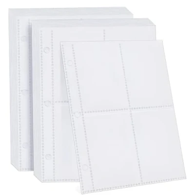 Abbildung von MAGIC SELECT 400 Pockets Sammelkarten 50 Seiten Pro 4 Pocket Leere Sammelmappe, Heftmappe Pages A5 Klarsichtkartentasche, Wasserdichter Sammelalbum für Karten Display