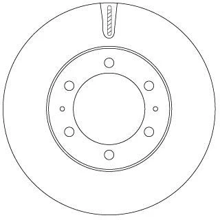 Abbildung von TRW DF7827S Bremsscheibe 318 28 6 139,7 Belüftet lackiert