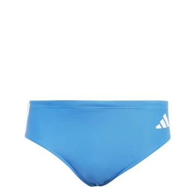 Abbildung von adidas Herren 3 Stripes Swim Trunks, Bright Royal/White, M L