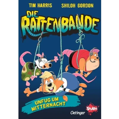 Abbildung von Die Rattenbande 2. Unfug um Mitternacht: Aufregende Leseabenteuer mit Oetinger SPLASH. Ein lustiger und rasanter Comic Roman für leseungeübte Kinder ab 7 Jahren