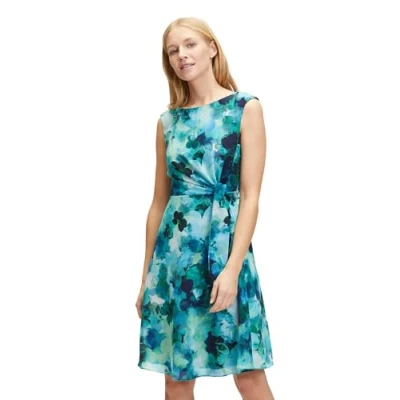Abbildung von Vera Mont MIT BINDEGÜRTEL Freizeitkleid, Damen, Größe: 42, Khaki blau