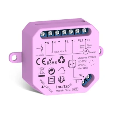 Abbildung von LoraTap ZigBee Rolladenschalter: Rolladenaktor fur Rollläden Jalousien Markisen, Smart Home Rolladensteuerung kompatibel mit Alexa, erfordert Hub, 380w
