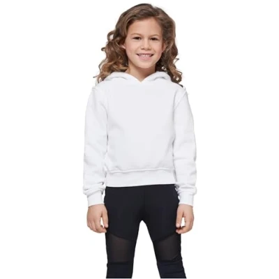Abbildung von Build Your Brand Girls BY113 Cropped Sweat Hoody Hooded Sweatshirt, White, 146/152