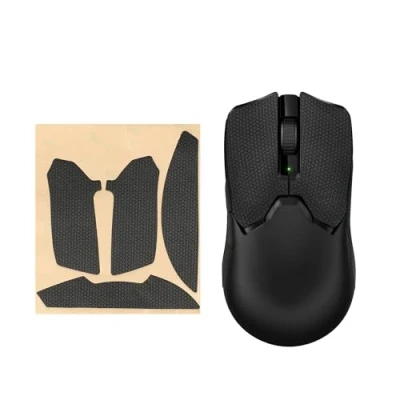Abbildung von kwmobile Gaming Maus Grip Tape kompatibel mit Razer Viper V2 Pro Rutschfestes Griffband für PC Schwarz