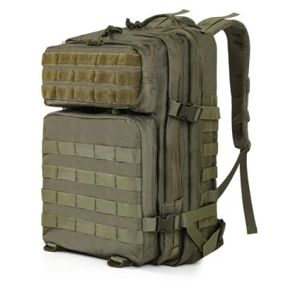 Abbildung von TAN.TOMI Taktischer Rucksack, 45L Militär Outdoor Travel Backpack, Tactical Backpack mit Klettverschluss, Bundeswehr Rucksack Geeignet für Reisen, Abenteuer.