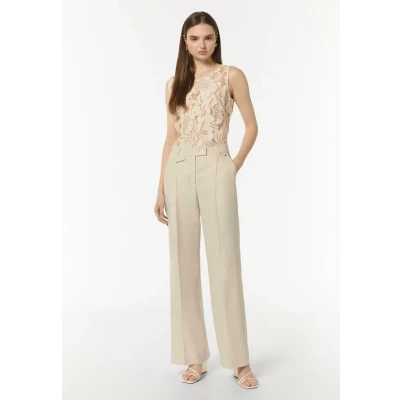 Abbildung von comma Stoffhose, Damen, Größe: 38, Helles beige