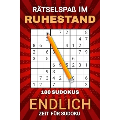 Abbildung von Rätselspaß im Ruhestand: Endlich Zeit für Sudoku Das perfekte Geschenk Rentner