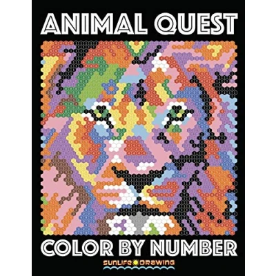 Abbildung von ANIMAL Quest Color By Number: Activity Puzzle Coloring Book for Adults Relaxation &amp; Stress Relief (Color Number, Band 1)